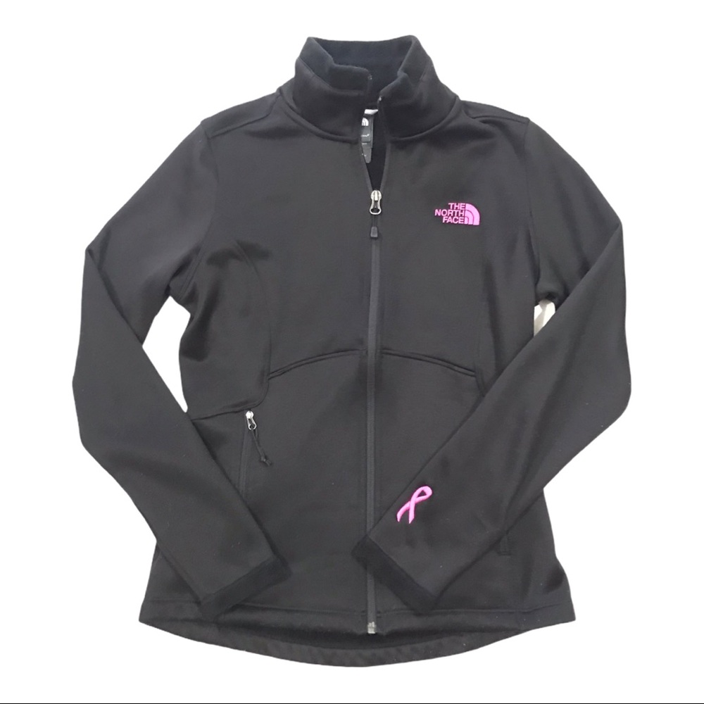 North Face Breast Cancer Black Soft Shell Jacket S - Picture 2 of 10